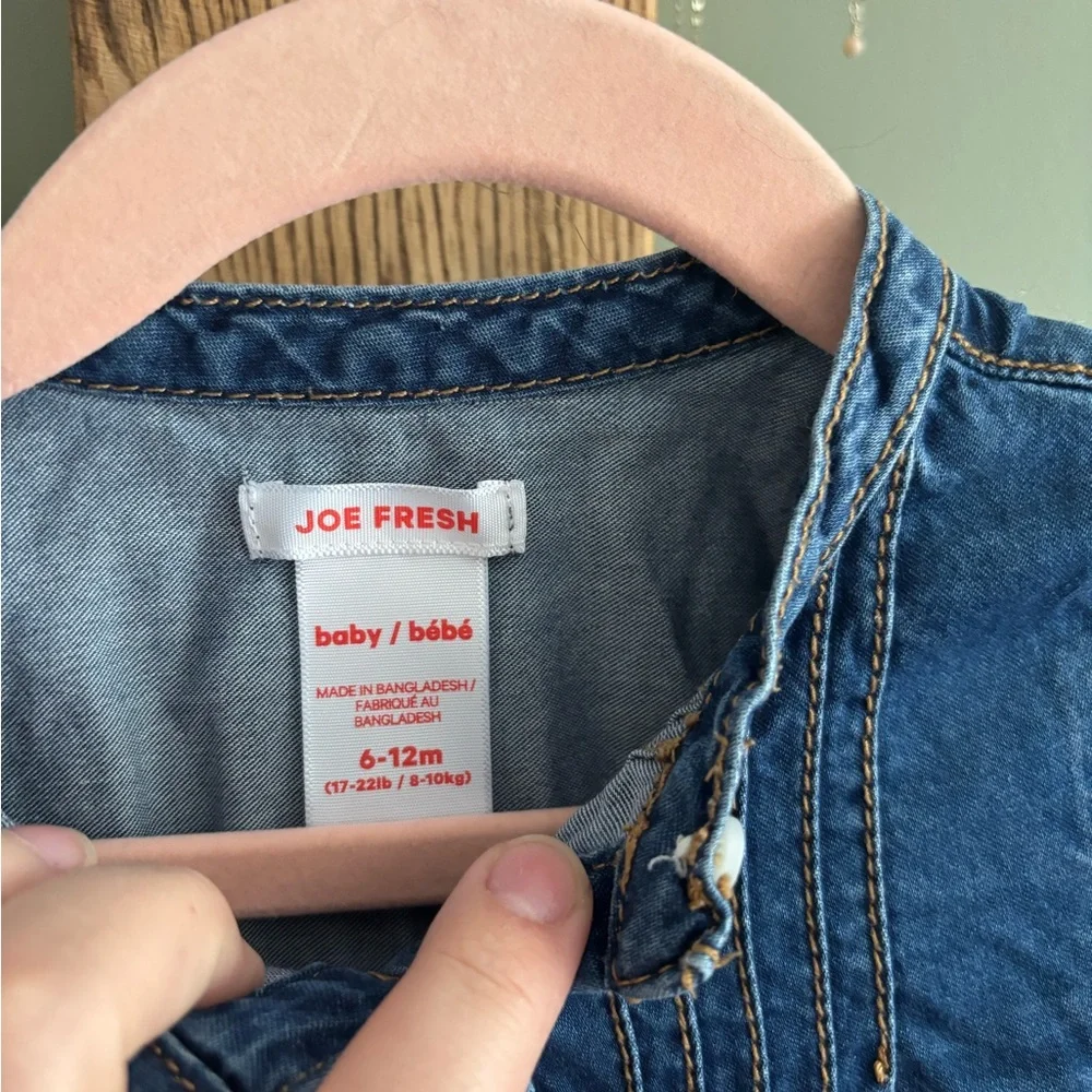 Joe Fresh / Denim Long Sleeve Dress - Picture 3 of 4